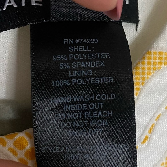 Kate and Lily Yellow and White Floral Embroidered Dress - Picture 4 of 7